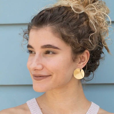 Wedge Earrings- Bronze