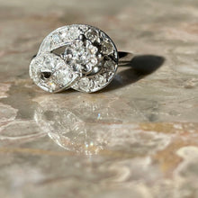 Load image into Gallery viewer, Deco &quot;Ampersand&quot; Diamond Cocktail Ring
