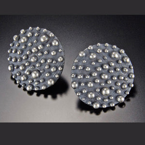 Bumpy Small Shield Earring
