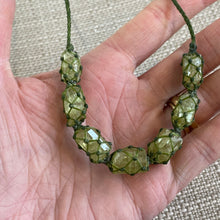 Load image into Gallery viewer, Netted Green Apatites Necklace