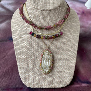 Woven Rondelle Necklace