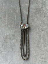 Load image into Gallery viewer, Spike Drop And Swarovski Necklace