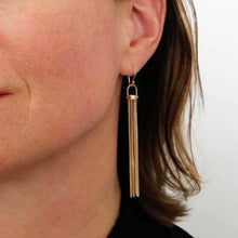 Load image into Gallery viewer, Golden Tassel Earrings