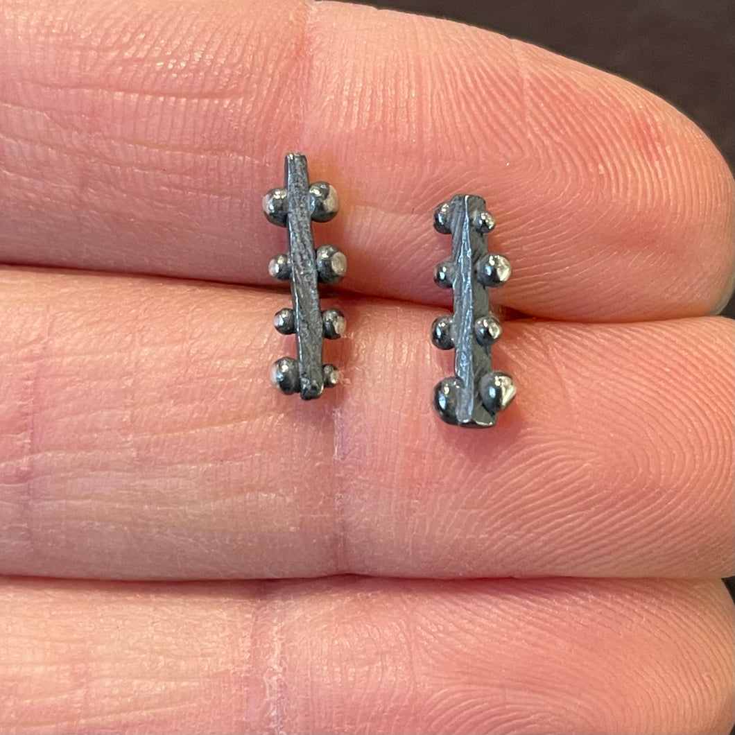 Bumpy Bar Post Earrings