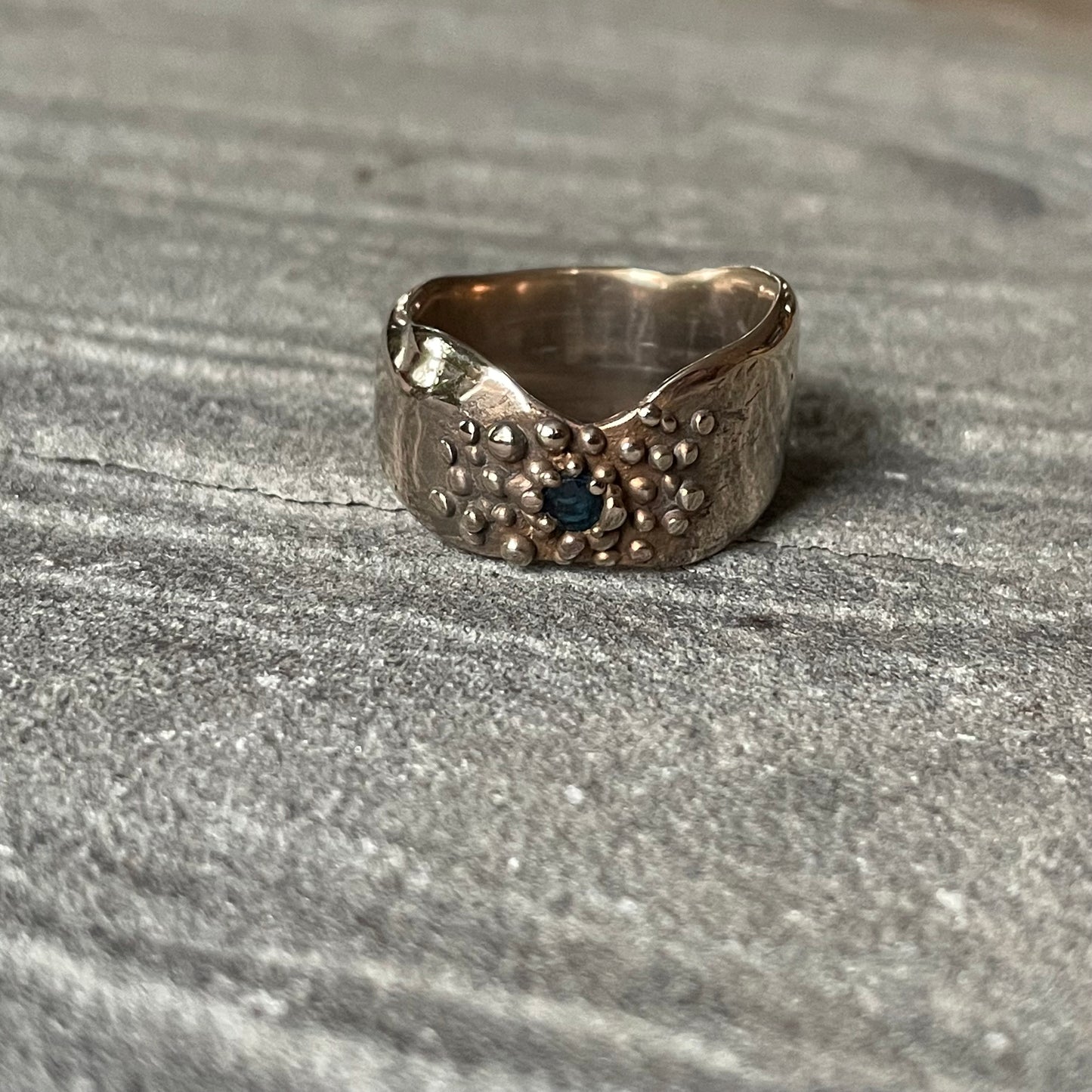 Bronze and Sapphire Ring
