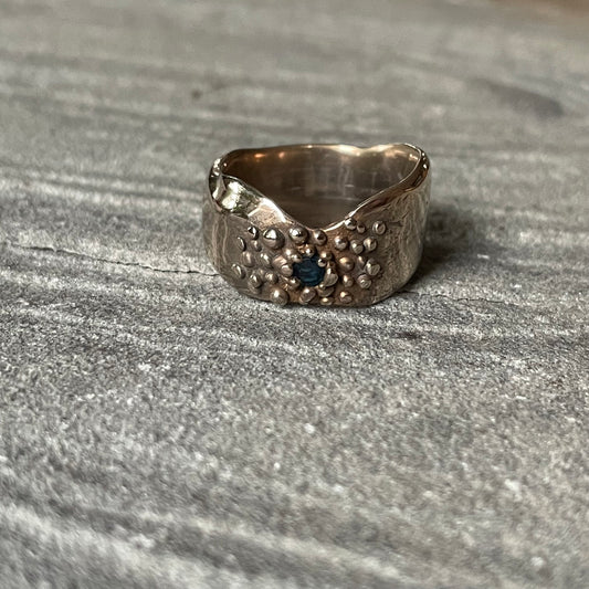 Bronze and Sapphire Ring