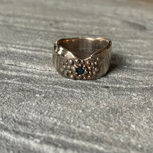 Load image into Gallery viewer, Bronze and Sapphire Ring