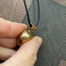 Load image into Gallery viewer, Brass Apple Pendant Necklace