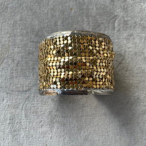 Gold Plated Mesh Cuff Bracelet