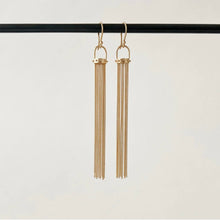 Load image into Gallery viewer, Golden Tassel Earrings