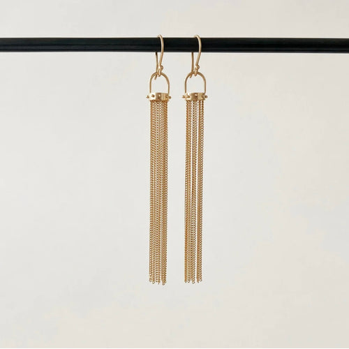 Golden Tassel Earrings