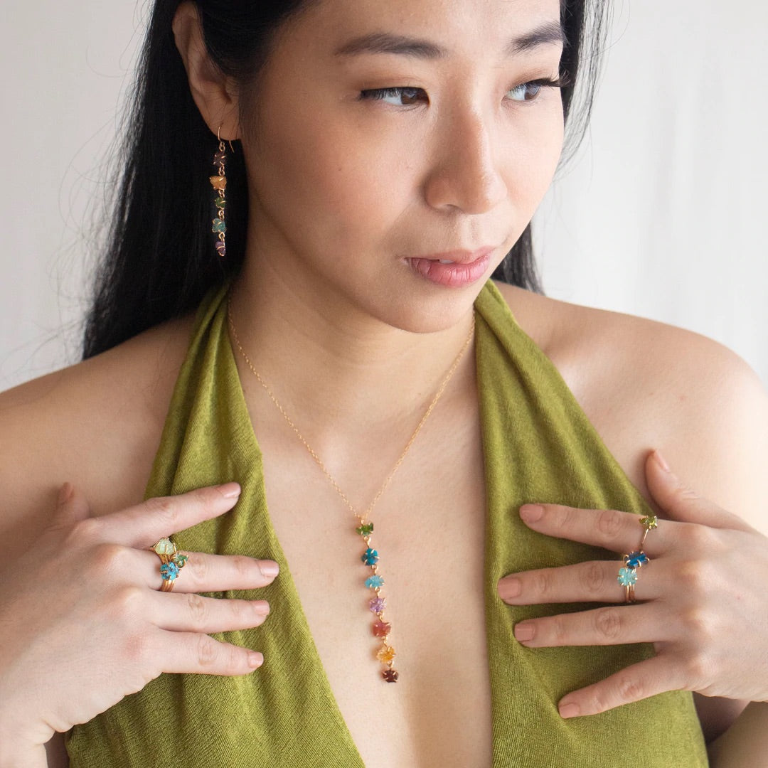 Waterfall Necklace- Rainbow