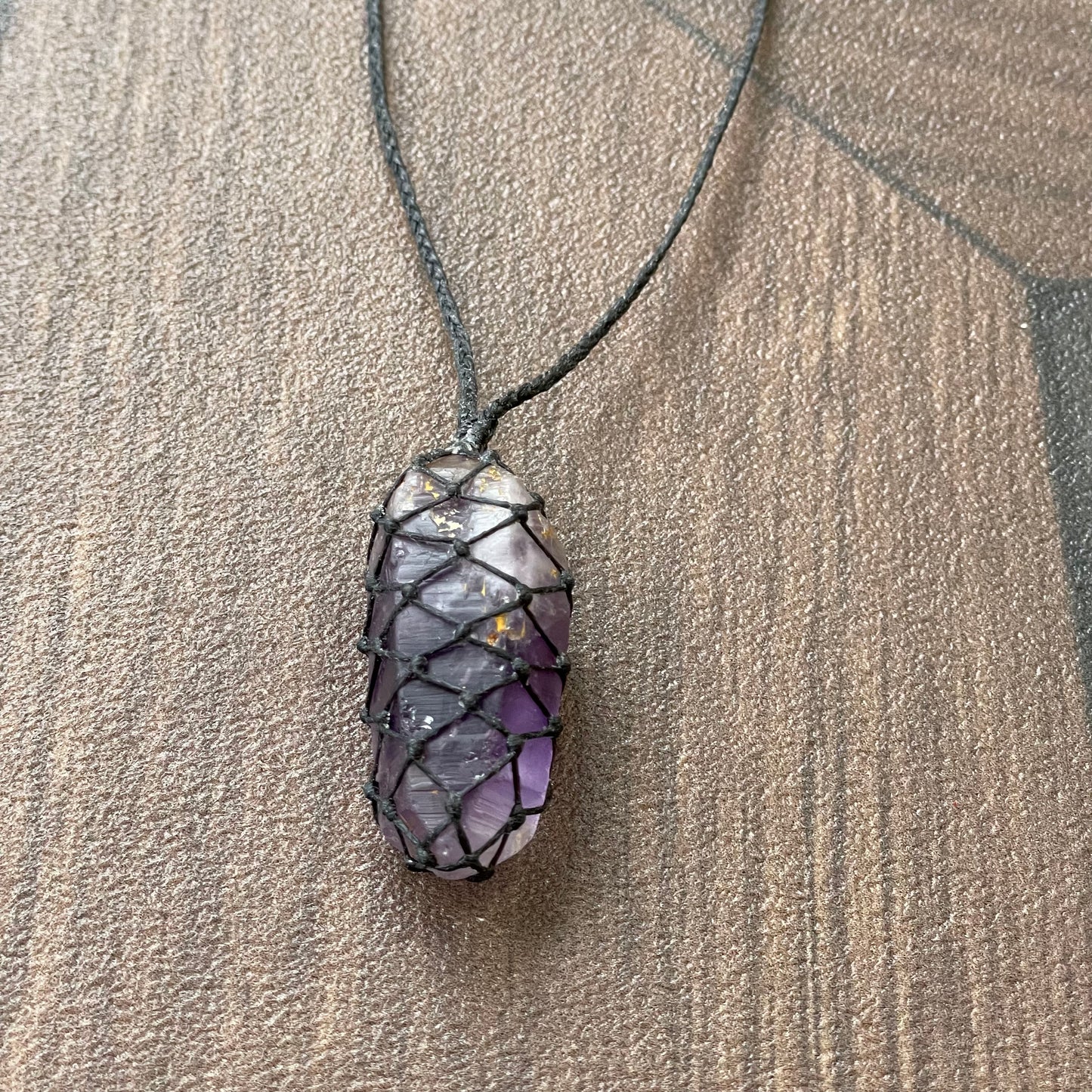 Netted Amethyst Necklace