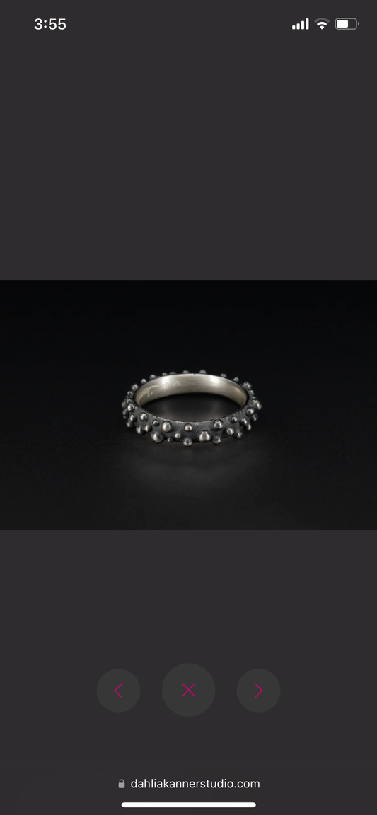 Bumpy Half Round Ring