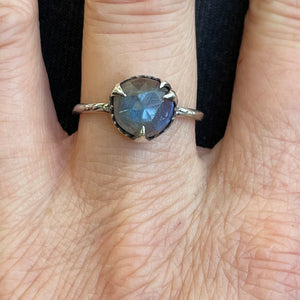“Mystical Solitaire” Sterling and Labradorite