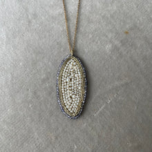 Load image into Gallery viewer, Woven Pearl and Semi-Precious Pendant