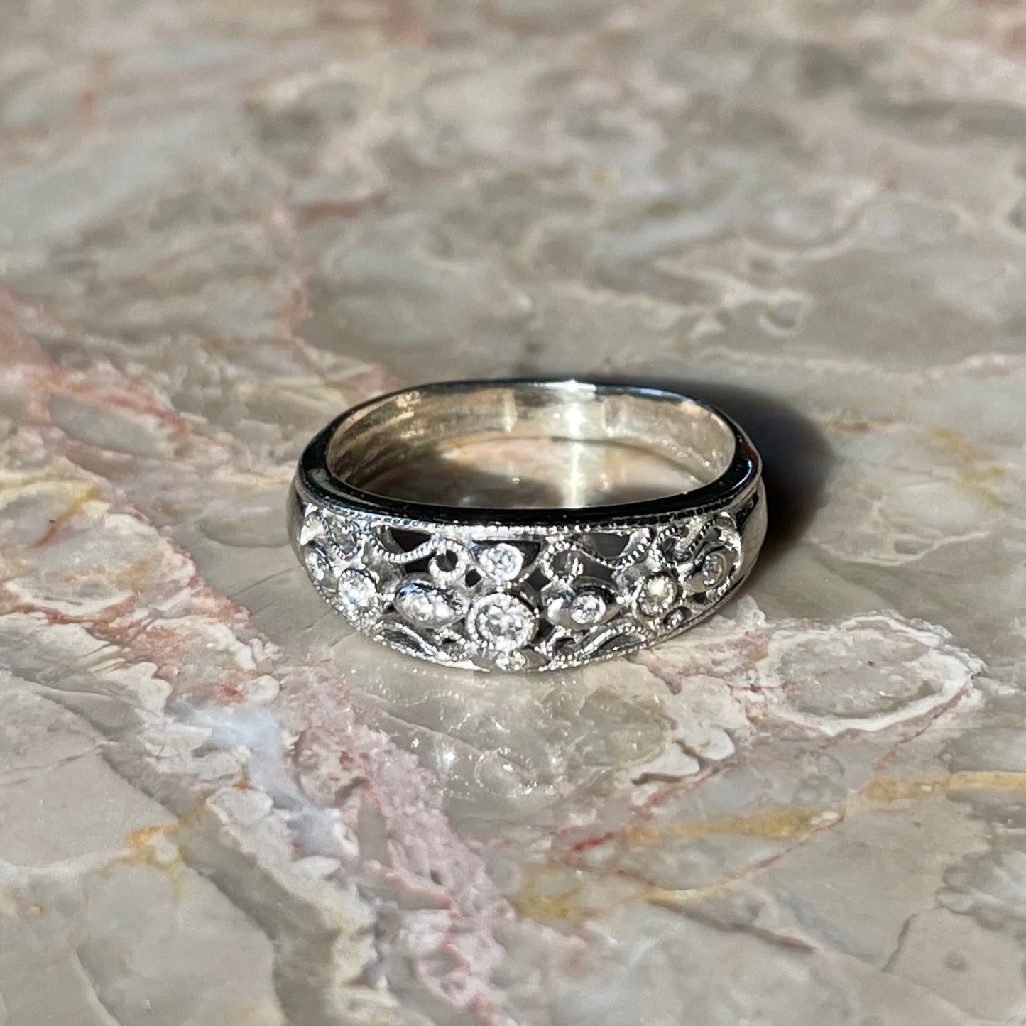 Diamond Filligree Ring