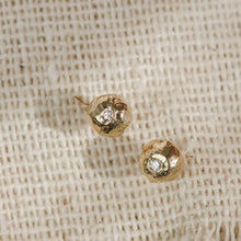 Load image into Gallery viewer, Diamond Pebble Studs