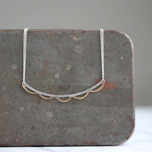 Scalloped Bar Necklace