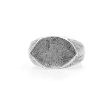Load image into Gallery viewer, Evil Eye Signet Ring- Sterling