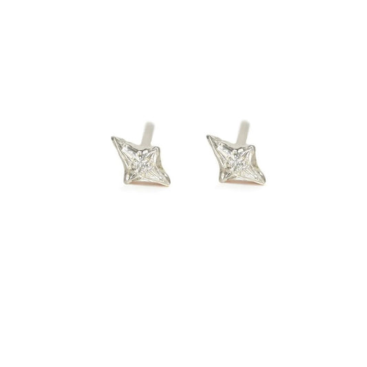 North Star Stud Earrings-Sterling