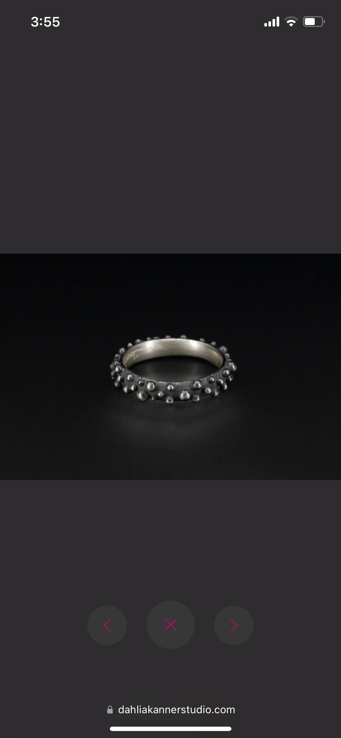 Bumpy Half Round Ring