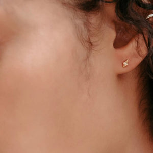 North Star Stud Earrings-Sterling