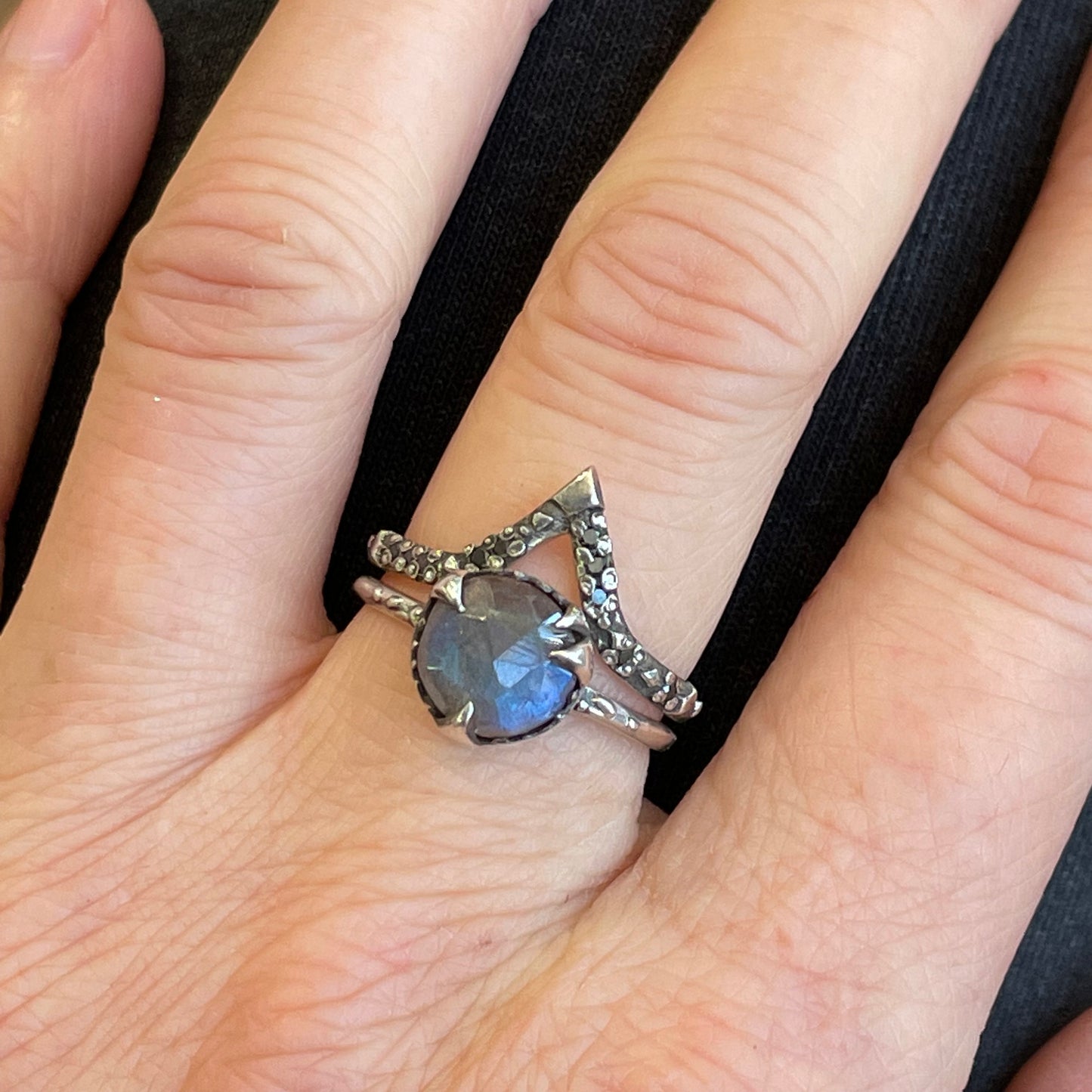 “Mystical Solitaire” Sterling and Labradorite