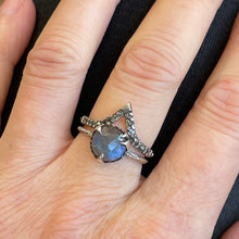 Load image into Gallery viewer, “Mystical Solitaire” Sterling and Labradorite