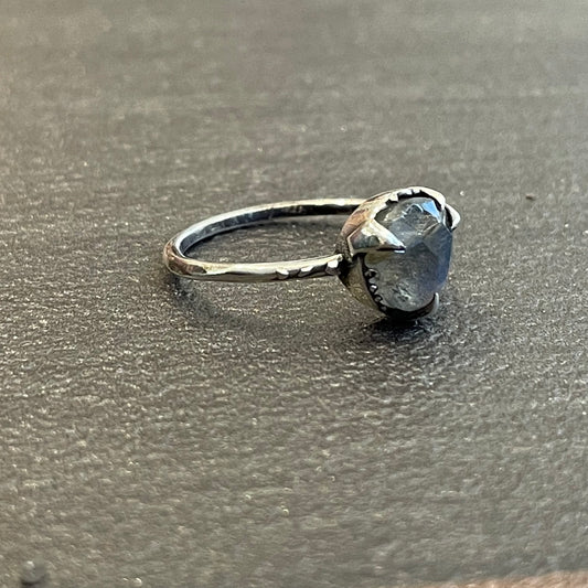 “Mystical Solitaire” Sterling and Labradorite