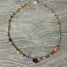 Load image into Gallery viewer, Amethyst and Multi-stone Necklace