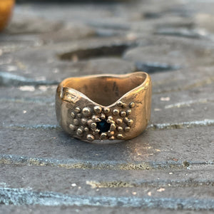 Bronze and Sapphire Ring
