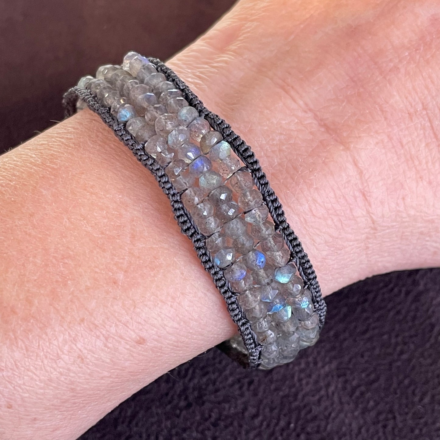 Woven Labradorite Bracelet