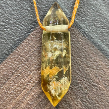 Load image into Gallery viewer, Citrine on linen Necklace