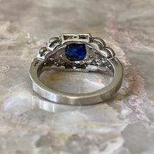Load image into Gallery viewer, Oval Sapphire and Diamond Ring