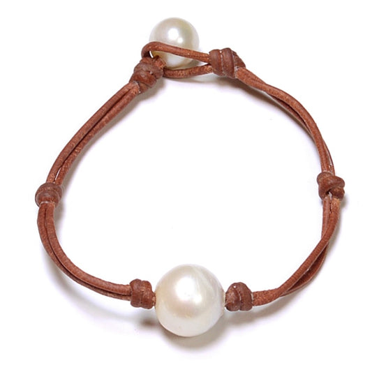 "Coastal" Single Freshwater Pearl Bracelet