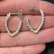 Load image into Gallery viewer, Bumpy Hoop Thin Earring