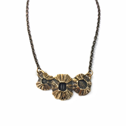 Tri-Barnacle Bar Necklace