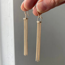 Load image into Gallery viewer, Golden Tassel Earrings