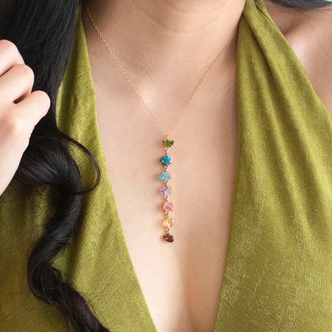 Waterfall Necklace- Rainbow