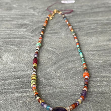 Load image into Gallery viewer, Amethyst and Multi-stone Necklace