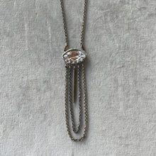 Load image into Gallery viewer, Spike Drop And Swarovski Necklace