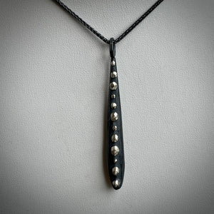 Long Weight Facet Edge Pendant