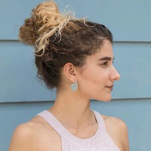 Disc Earrings- Sterling