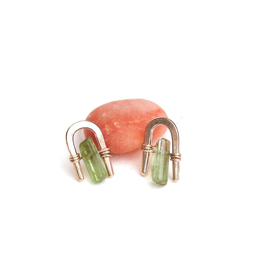 Tourmaline Staple Studs