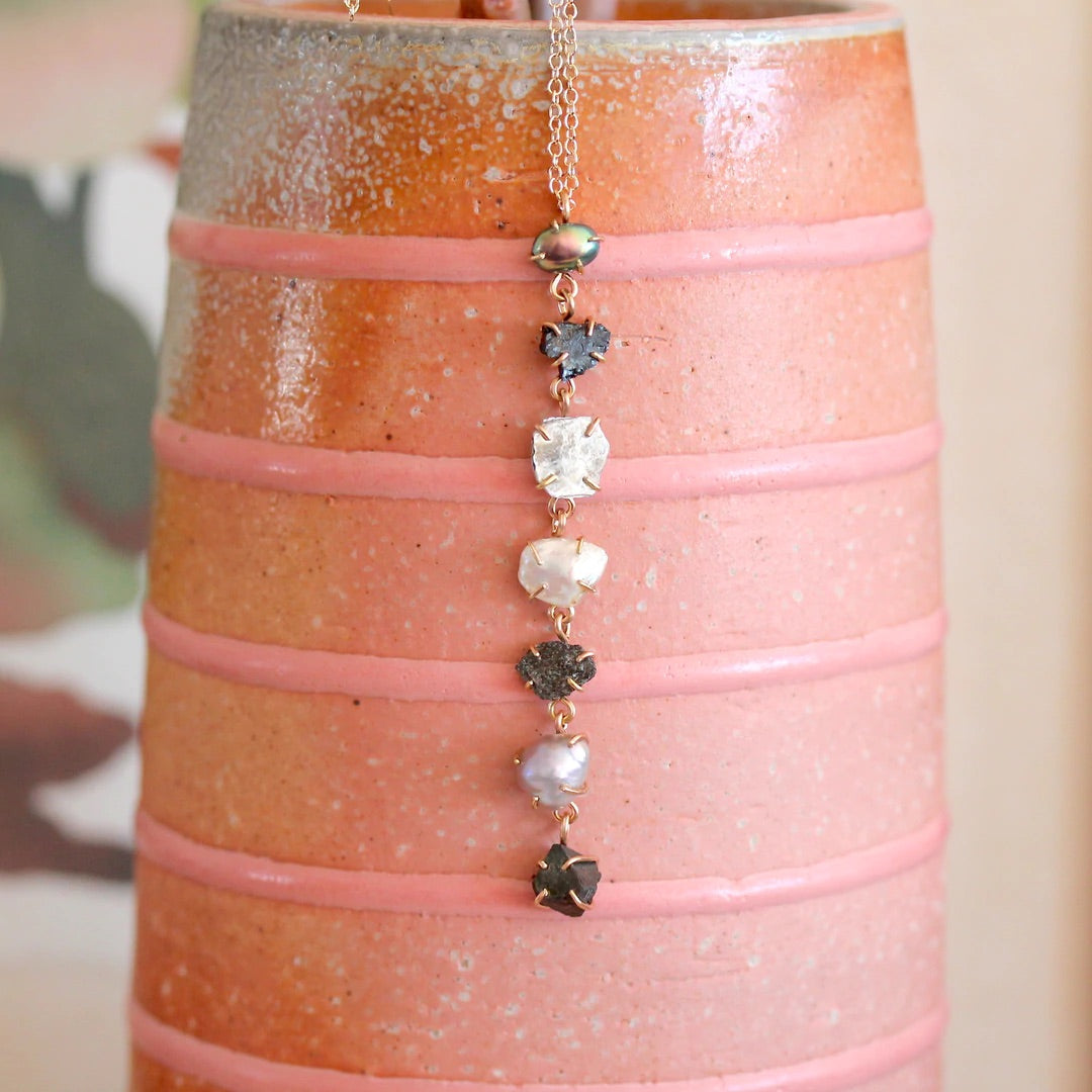 Waterfall Necklace- Neutral