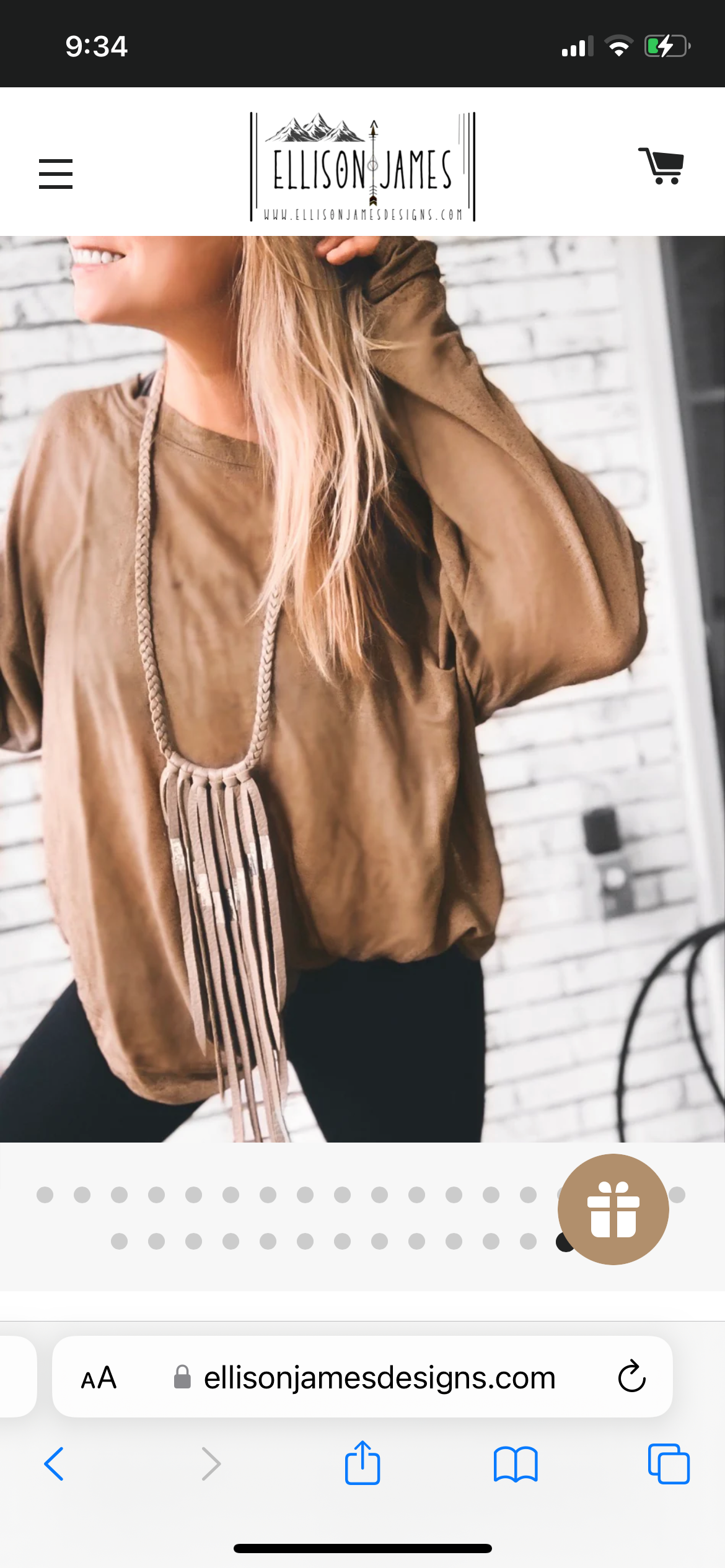 Leather Fringe Necklace