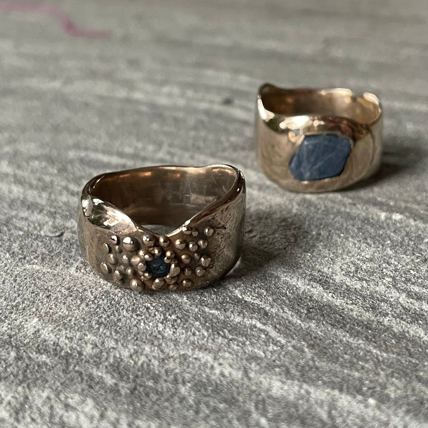 Bronze and Sapphire Ring