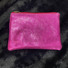 Load image into Gallery viewer, Metallic Leather Coin Purse Pouch