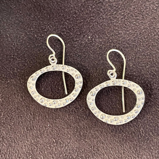 Bumpy Ring Drop Earrings